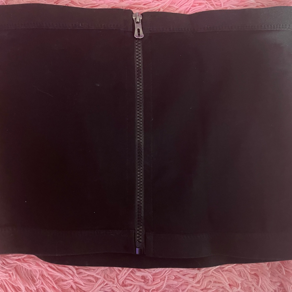 Elegant Dark navy blue  Zippered Waist Cincher